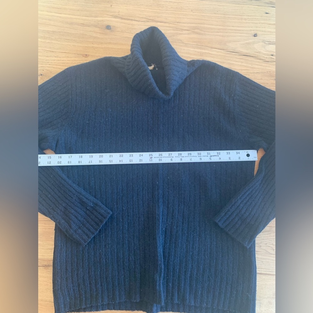 Hudson’s Turtleneck Sweater‎ Black Wool Men’s Size XL Preowned - Picture 4 of 8